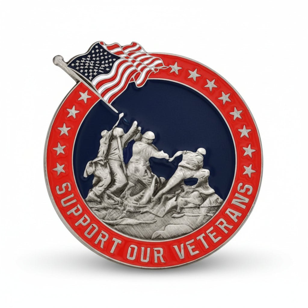Support Our Veterans Lapel Pin