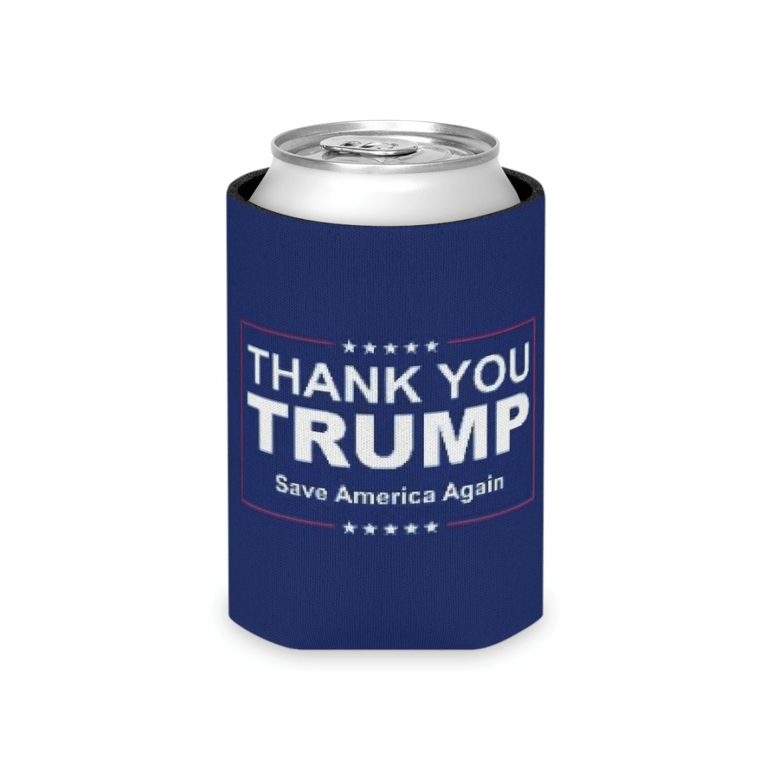 Thank You Trump Save America Again Can Jacket Can Cooler