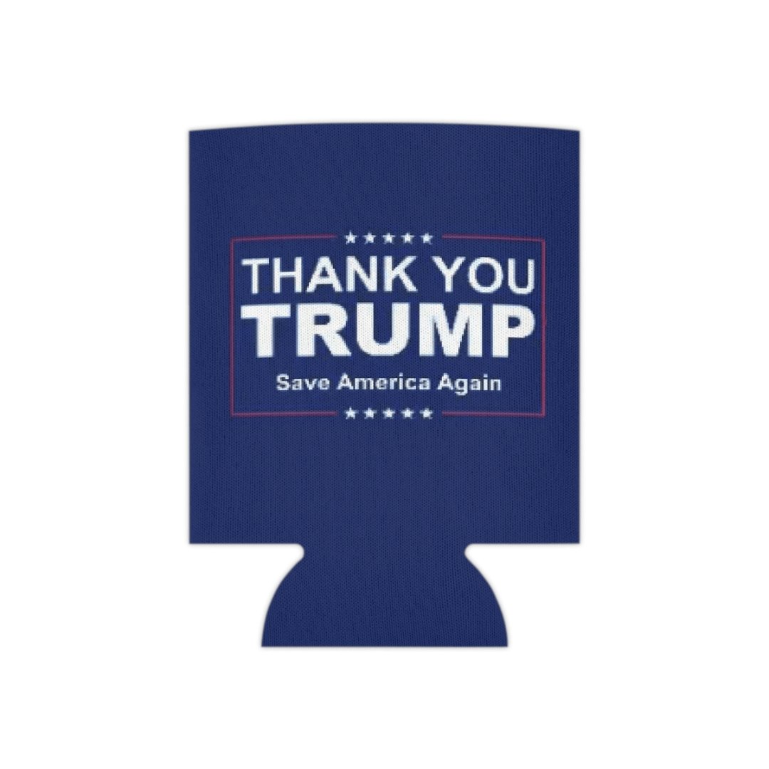 Thank You Trump Save America Again Can Jacket Can Cooler, photo 2