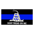 Thin Blue Line Don't Tread on Me Bumper Sticker