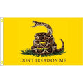 Traditional Gadsden Live Rattlesnake Don't Tread on Me Flag, 3 x 5 ft