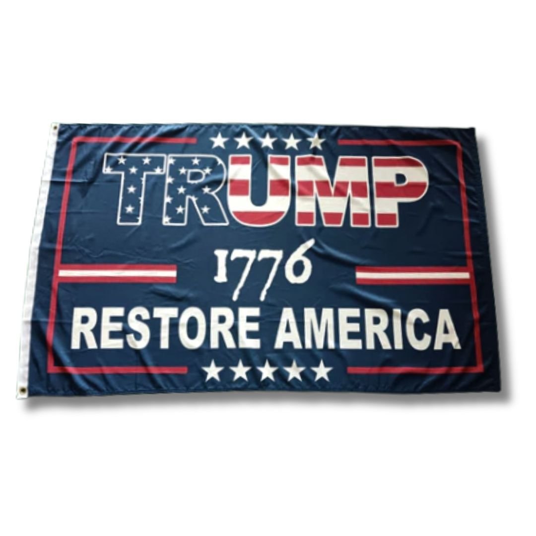 Trump 1776 Restore America Flag