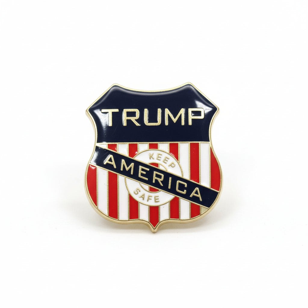 Trump Keep America Safe Shield Lapel Pin