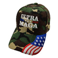 Ultra MAGA & Flag Bill Hat (Camo)