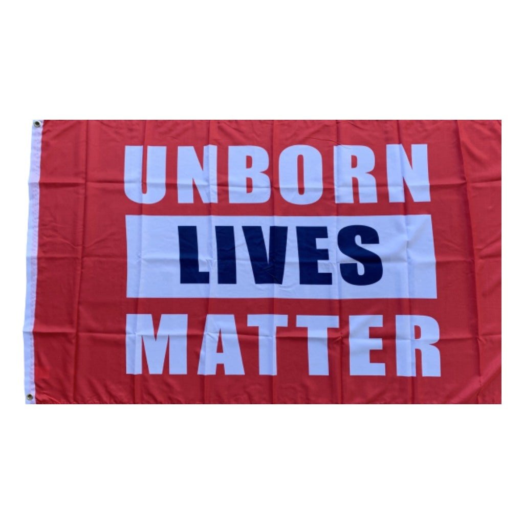 Unborn Lives Matter Flag, 3 x 5 ft