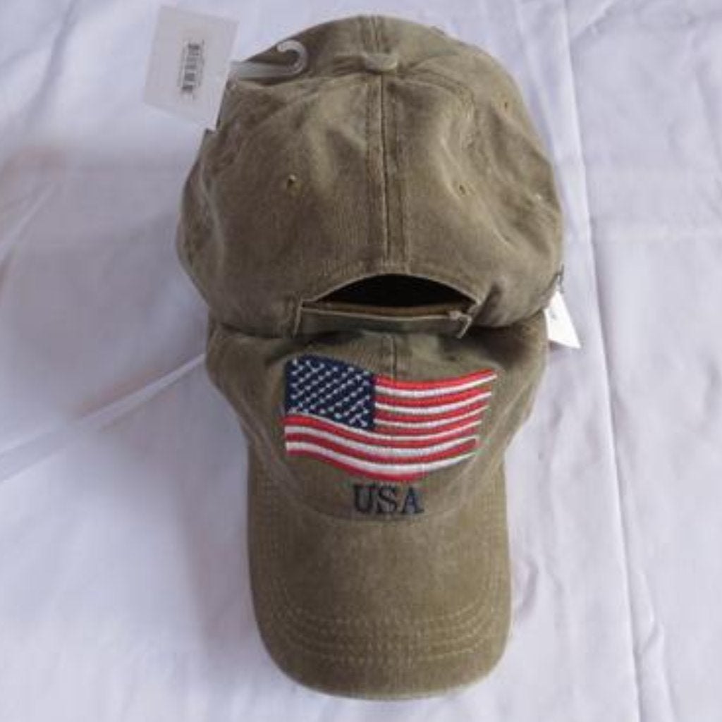 USA American Waving Flag Hat (Khaki), photo 2