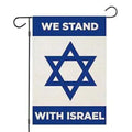 We Stand With Israel Garden Flag, 12 x 18 in
