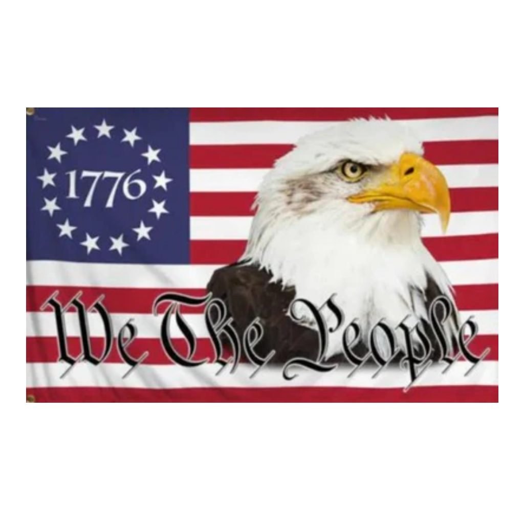 We the People 1776 USA Eagle Flag, 3 x 5 ft