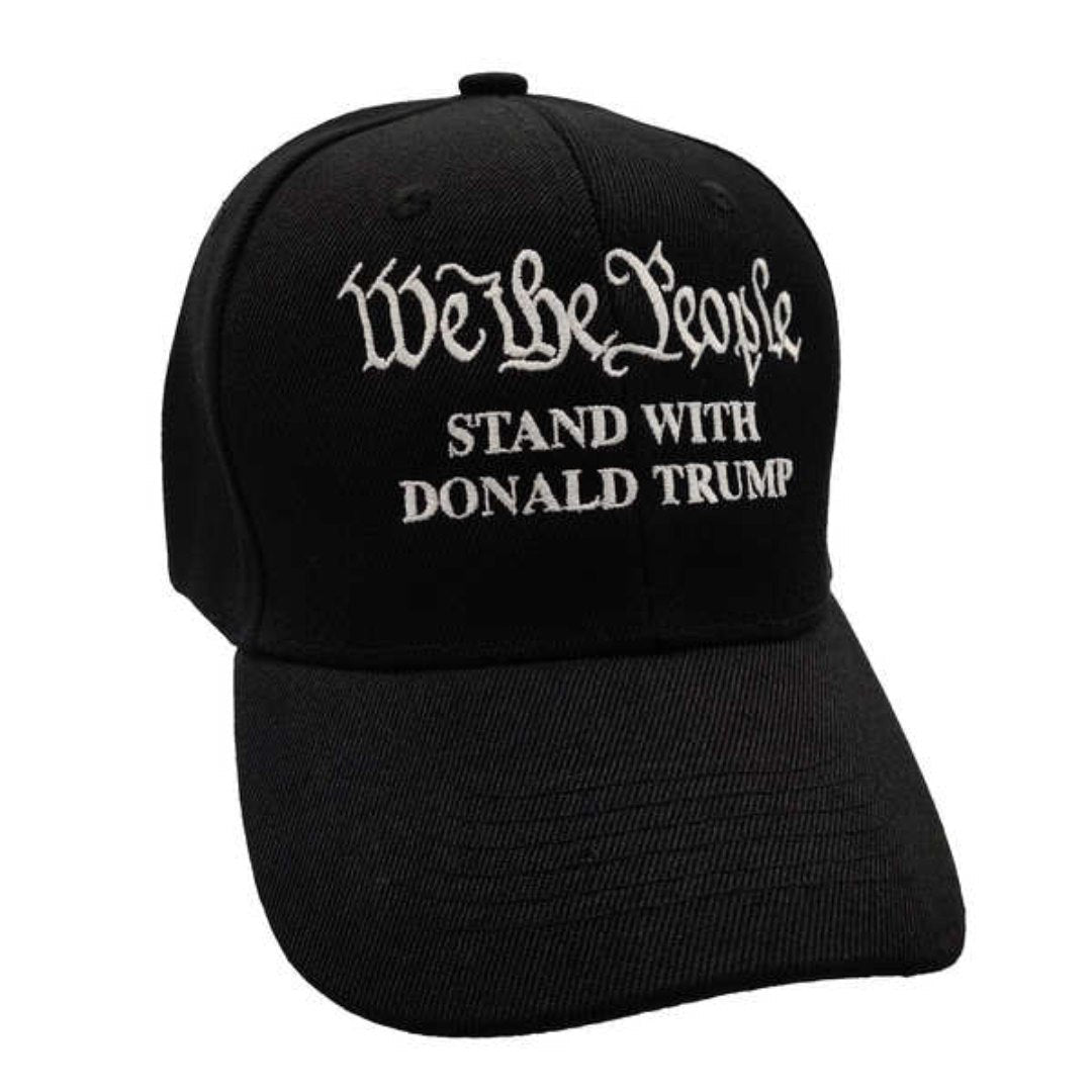 We the People Stand with Donald Trump Hat (Black)